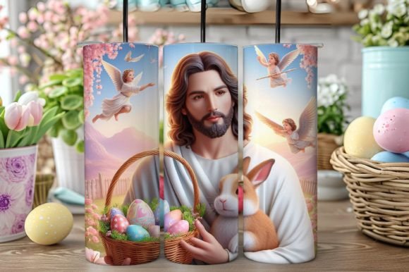 3D Easter Jesus Tumbler Wrap Design Guide