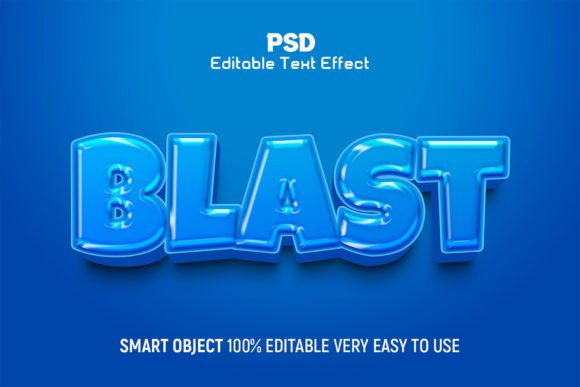 Blast 3D Editable PSD Text Effect Guide