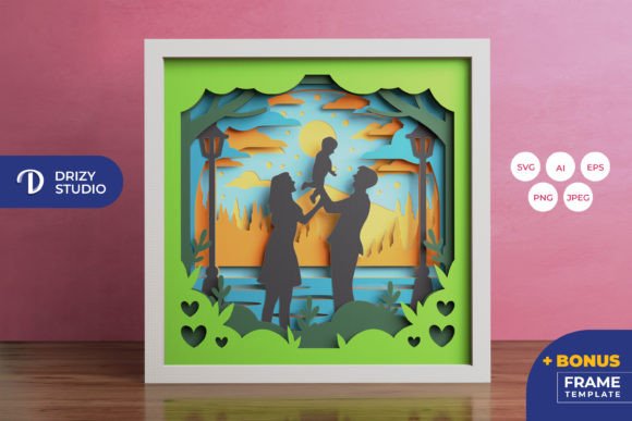 Creating a Mom Dad and Baby 3D Shadow Box SVG: A Practical Guide for Crafters