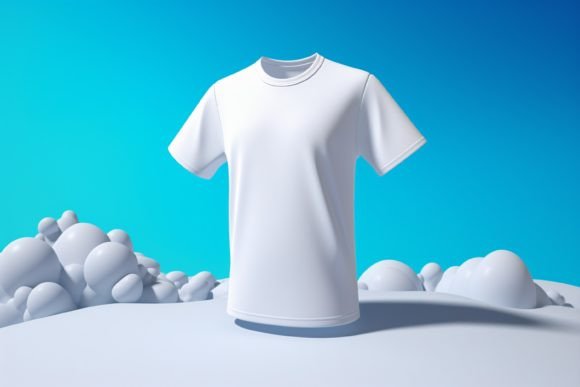 Elevating Design Presentations with the Floating T-shirt 3D Mockup