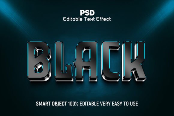 Evaluating the Black 3D Editable PSD Text Effect for Professional Design Workflows