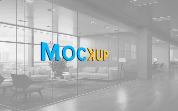 Evaluating the Realistic 3D Glass Wall Logo Mockup PSD