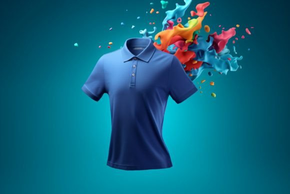 Floating 3D Polo Shirt Mockup: Elevating Brand Presentation and Strategic Design