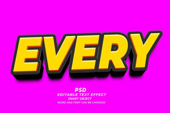 Mastering Every PSD 3D Editable Text Effect