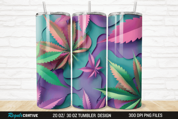 Mastering the 3D Cannabis Weed 20 30 Oz Tumbler Wrap for Modern Sublimation