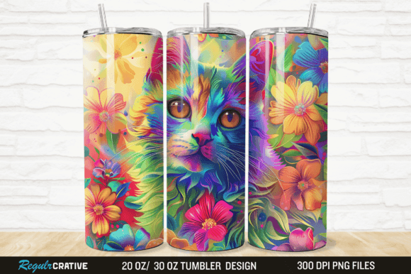Mastering the 3D Cat Flowers Bright 20 30 Tumbler Wrap for Professional Sublimation Results