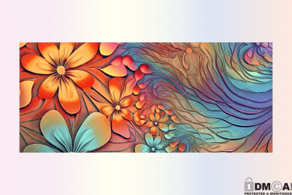 Mastering the Rainbow Floral 16 Oz Libbey Wrap PNG for Flawless Sublimation