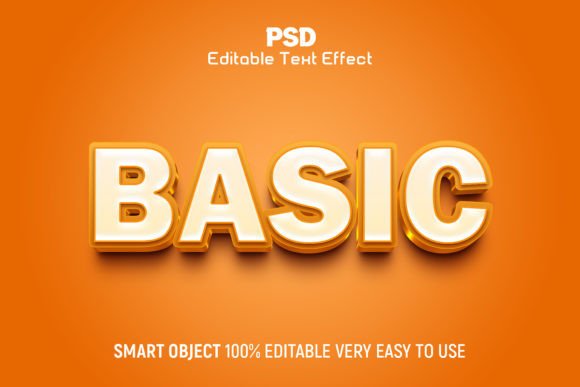 Mastering Visual Impact with the Basic 3D Editable PSD Text Effect Style