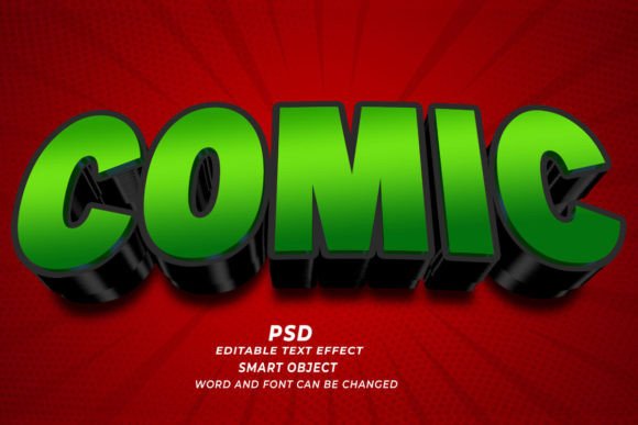 Strategic Visual Communication with Comic PSD 3D Editable Text Effect