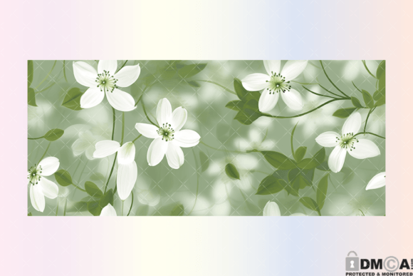 Transform Your Drinkware with the Mint Spring Floral 16 Oz Libbey Wrap PNG