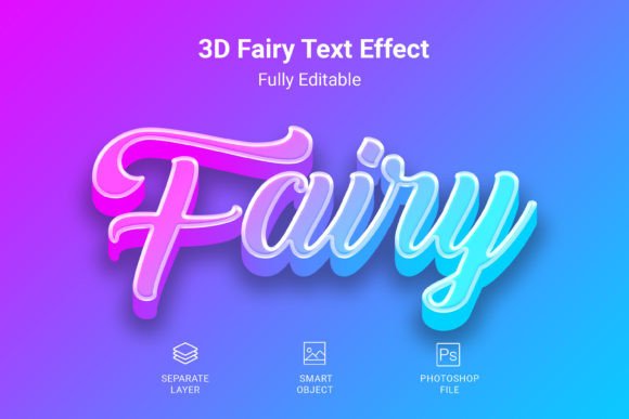 Unlocking Ethereal Design with the 3D Fairy PSD Text Style Effect Mockup